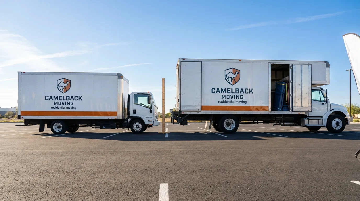 Moving truck size capacity guide in El Dorado Hills